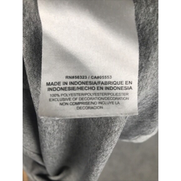 Nike Dri Fit U.S. Navy V Neck T Shirt Womens Size Small Gray Athletic Logo - Picture 8 of 8